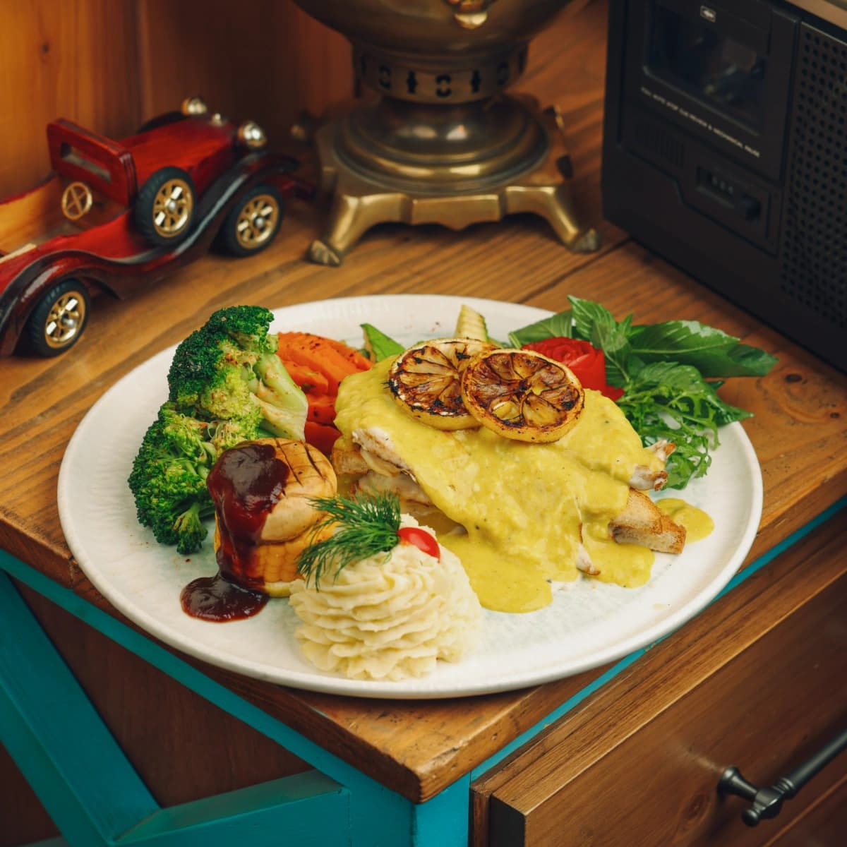 شرائح الدجاج بالليمون