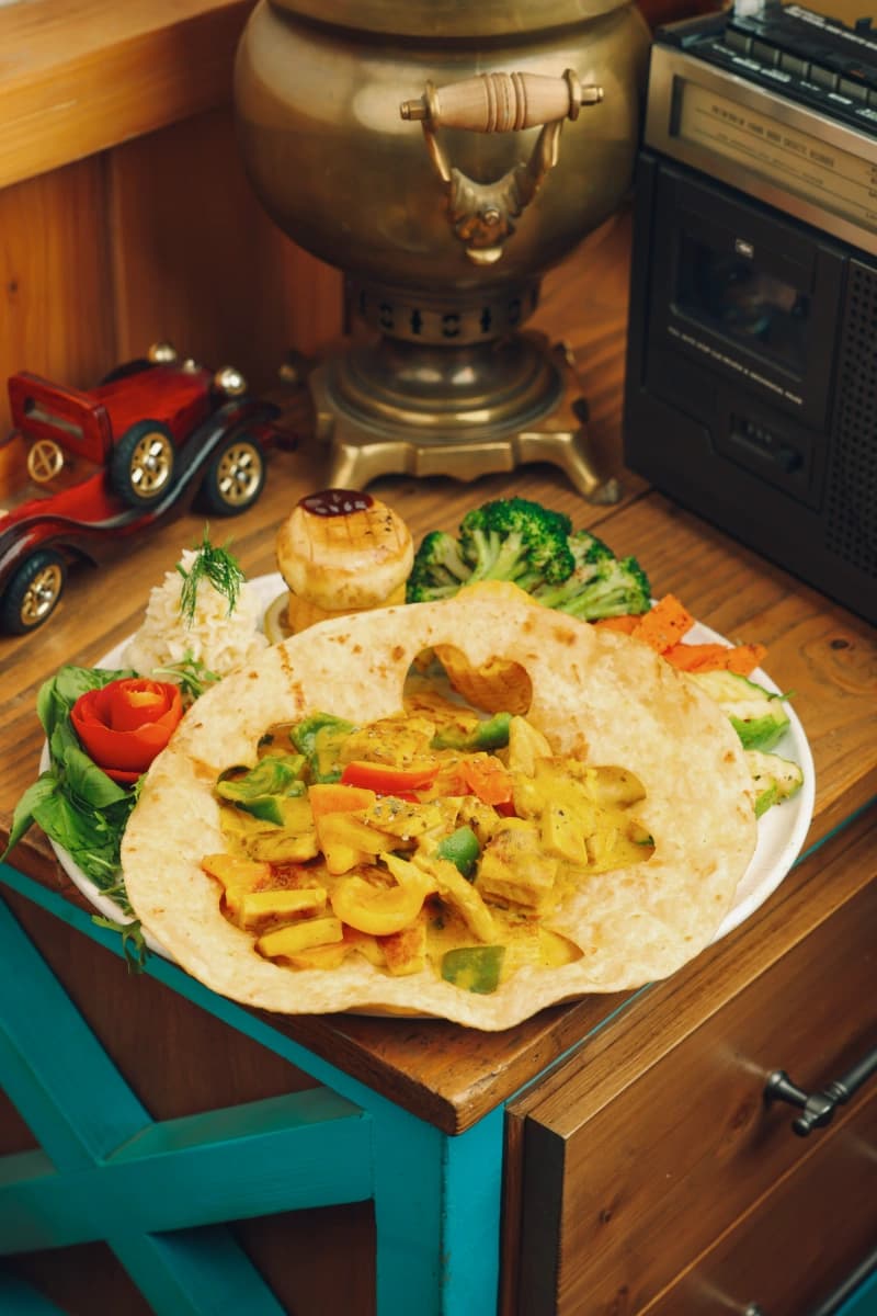 شرائح الدجاج بالكاري